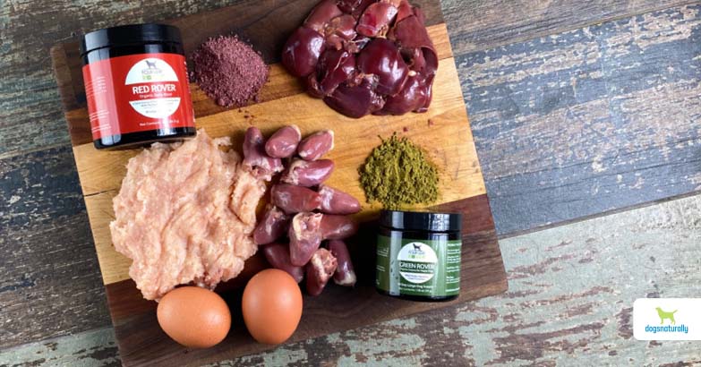 Raw Boneless Chicken & Egg Dog Food Recipe